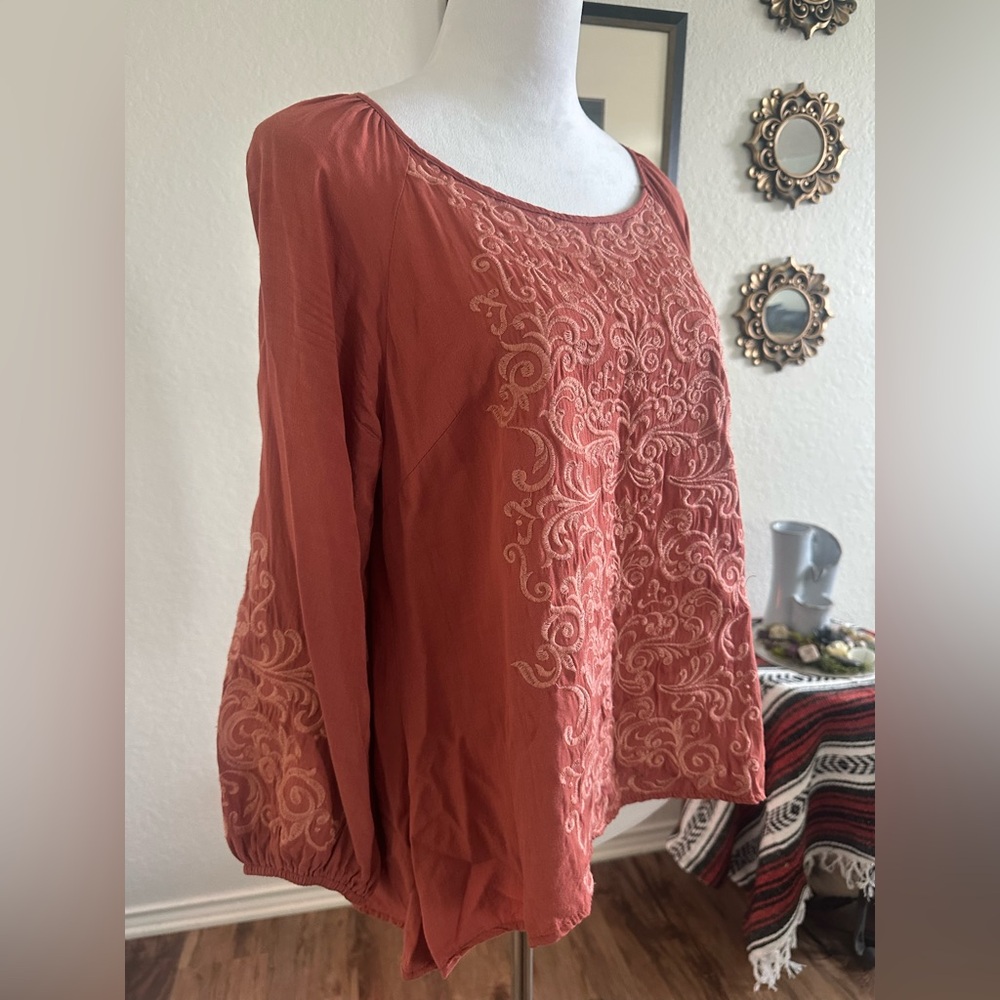 Savanna Jane Embroidered Bohemian Top